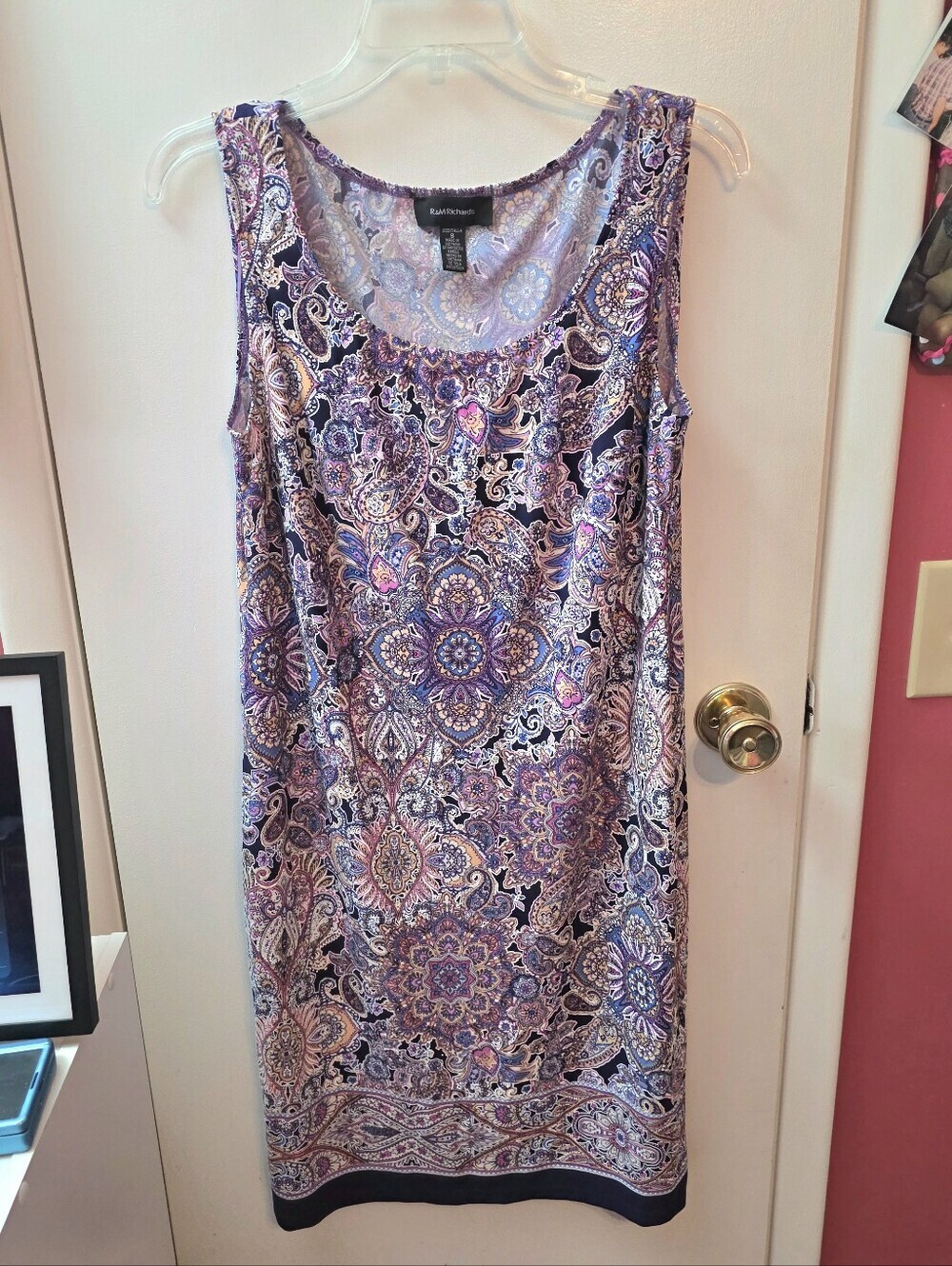 R & M Richards Paisley Printed Tank Dress